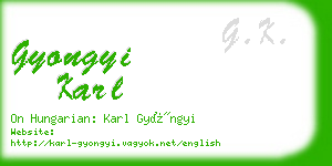 gyongyi karl business card